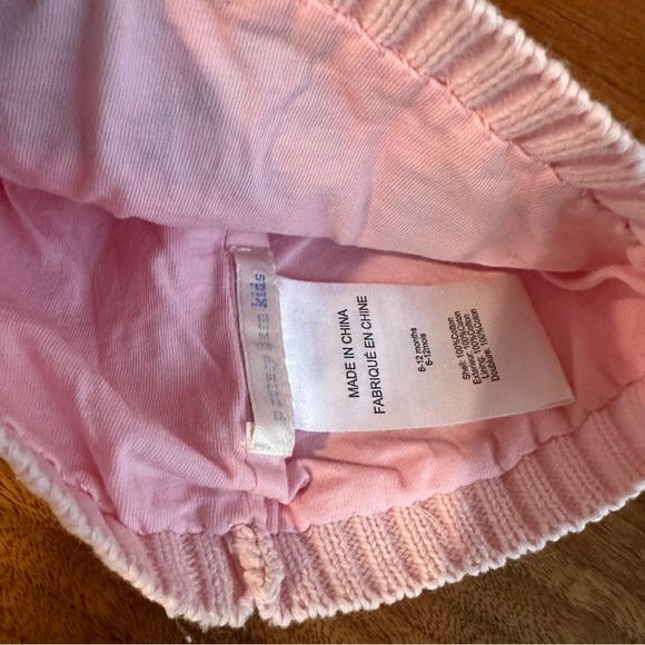 Pottery Barn Kids Knitted Light Pink Blanket, Hat And Socks. Size 6-12 M. - Picture 5 of 14